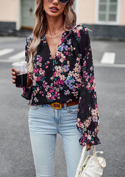 BLUMEN - blusa scollo a V