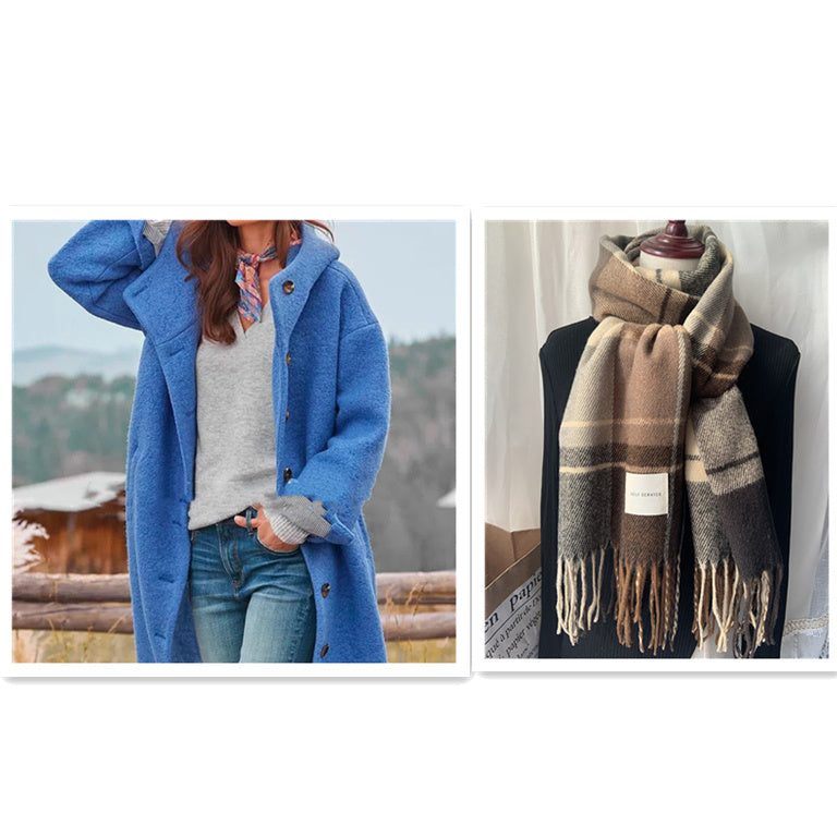 CAMILLA - Tweed Trench Coat