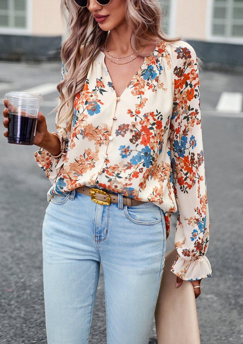 BLUMEN - blusa scollo a V