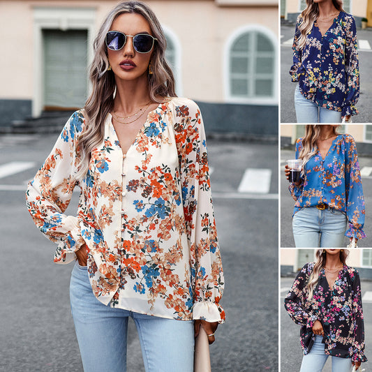 BLUMEN - blusa scollo a V