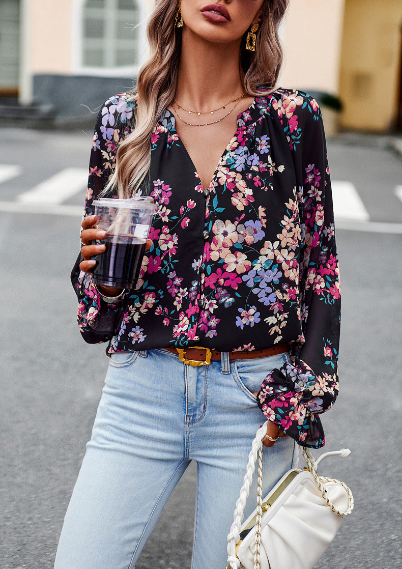 BLUMEN - blusa scollo a V