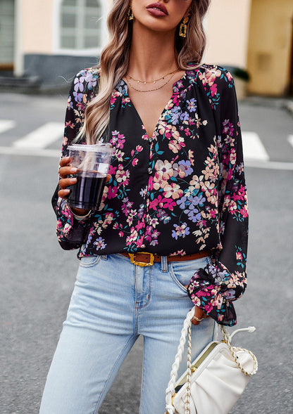 BLUMEN - blusa scollo a V