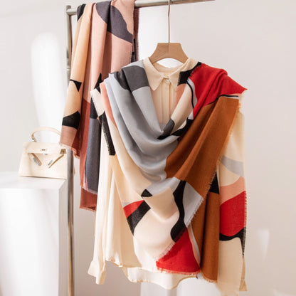 ELETTRA - sciarpa color-block