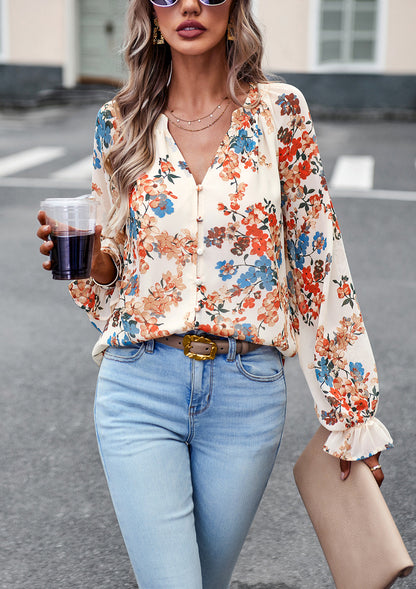 BLUMEN - blusa scollo a V
