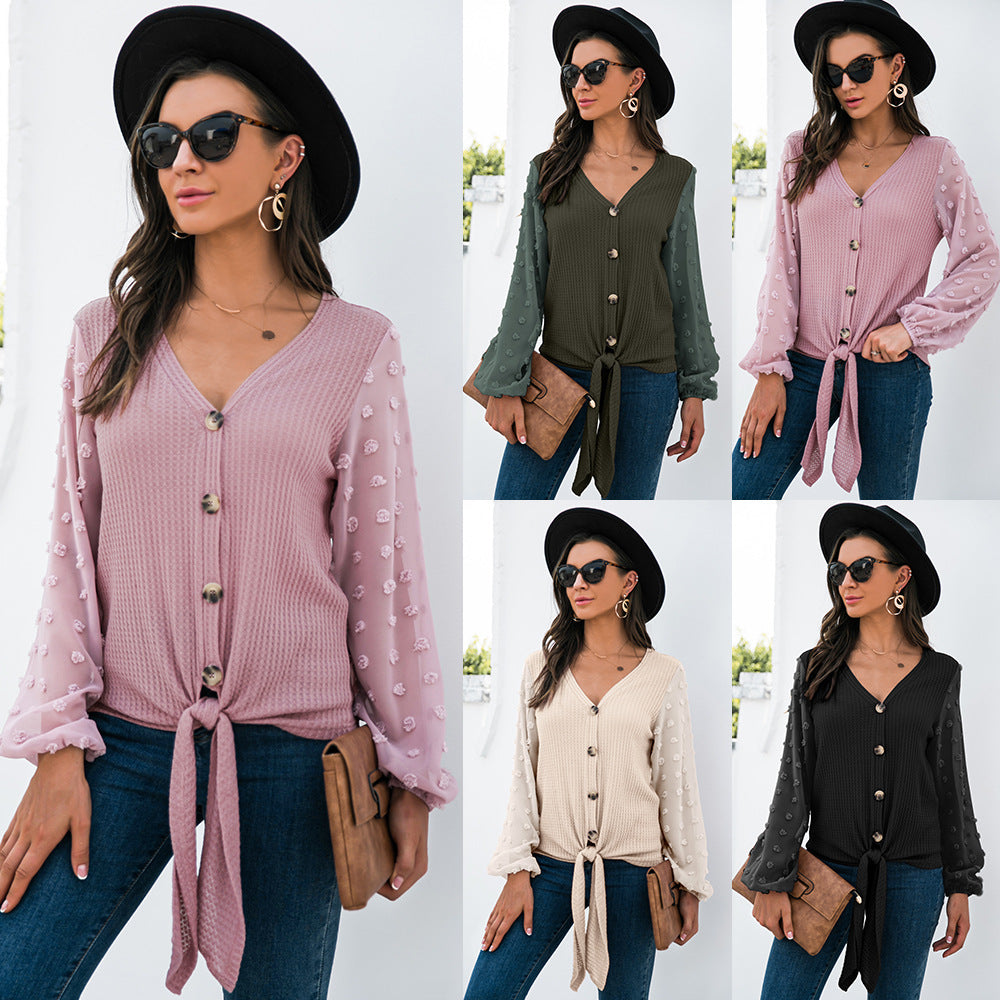 COMFORT - camicia scollo a V
